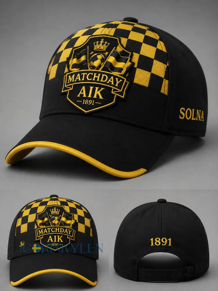 AIK Svartgult Matchday fotbollshatt - som bild / 58CM:
