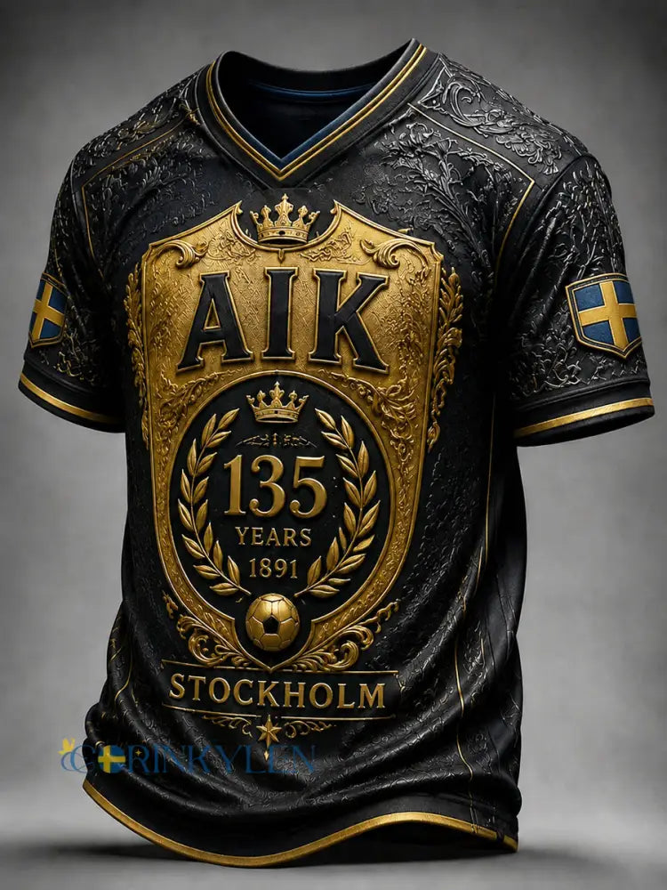 Herrarnas AIK 1891 klassiska fotbollströja - som bild / S