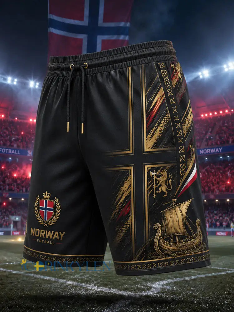 Herrbyxor med vikingmotiv för fotboll - A / S