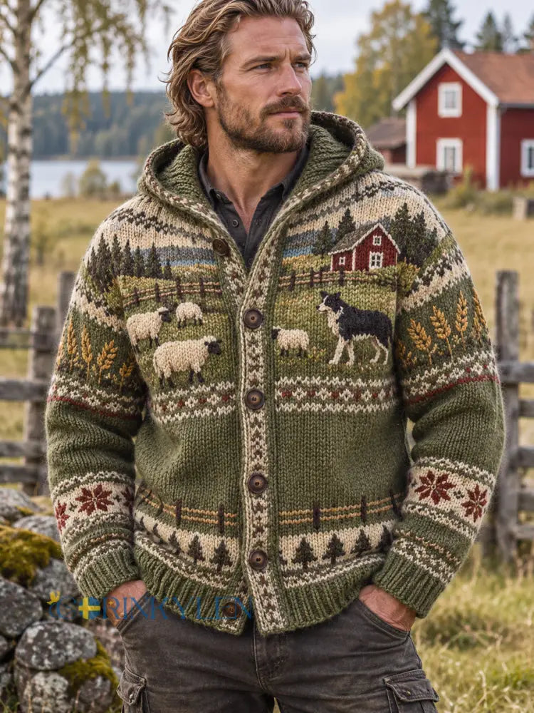 Herrjacka i retrostil med svensk bondgårdskänsla - som bild / S