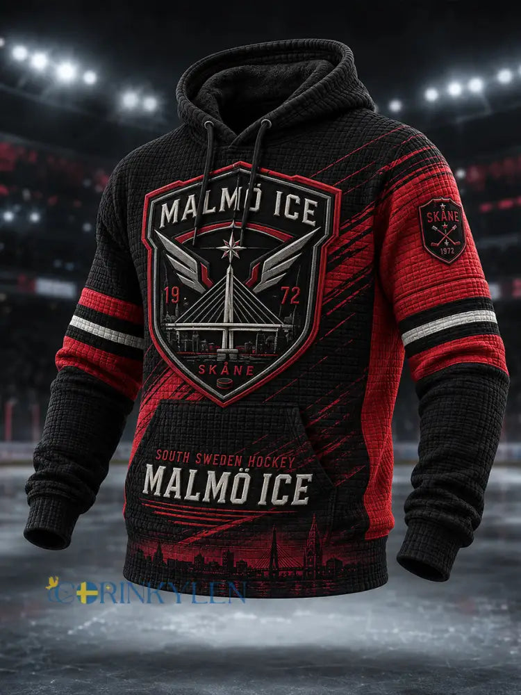 Herrliggande svedsk ishockeytröja med luv och fickor för Malmö Redhawks-fans och älskare - A / S