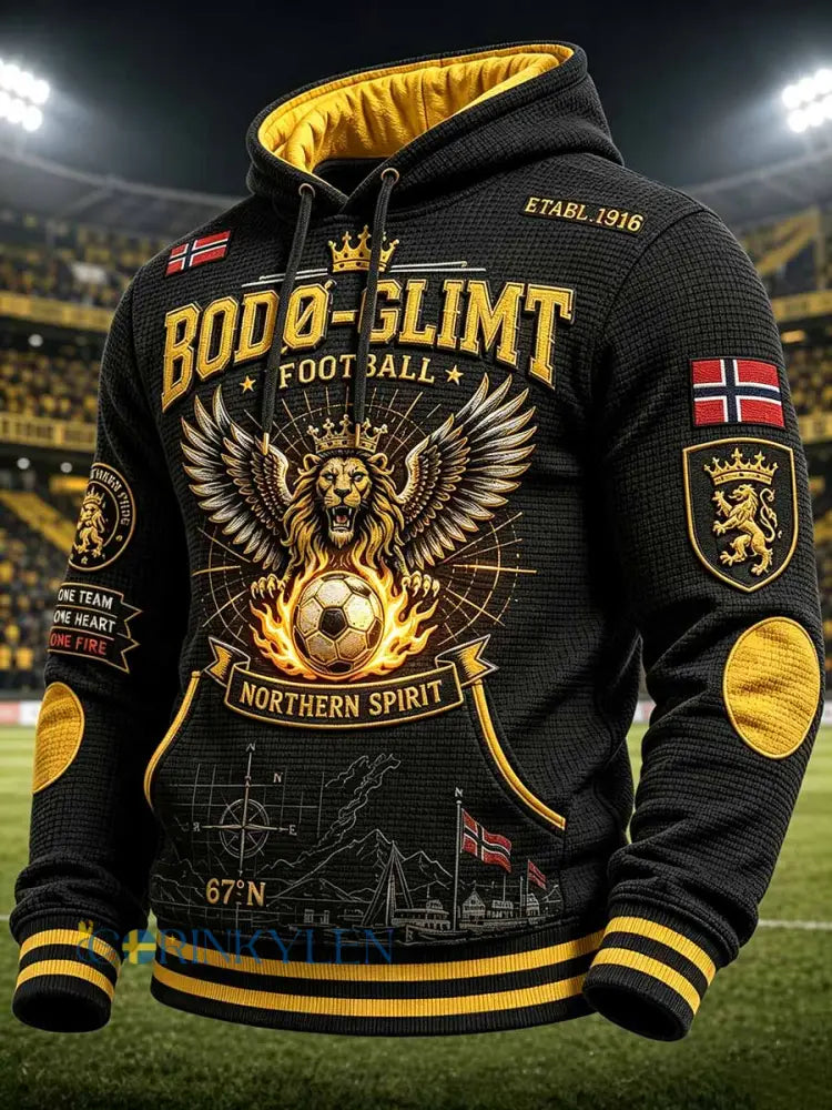 Herrtröja med fotbollsmotiv från Bodø Glimt - som bild / S