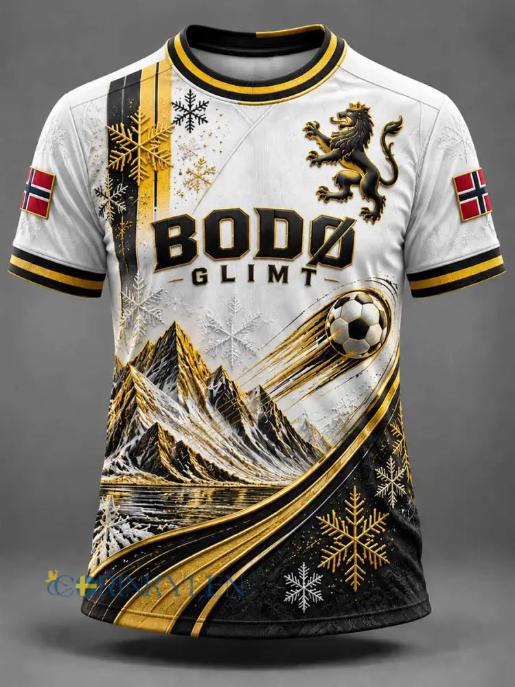 Herrtröja med Glimt-mönster för Bodø - som bild / S