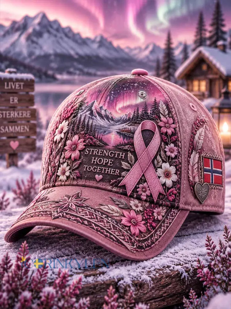 Kvinnors bröstcancer medvetenhet Print hatt - som bild / ONE