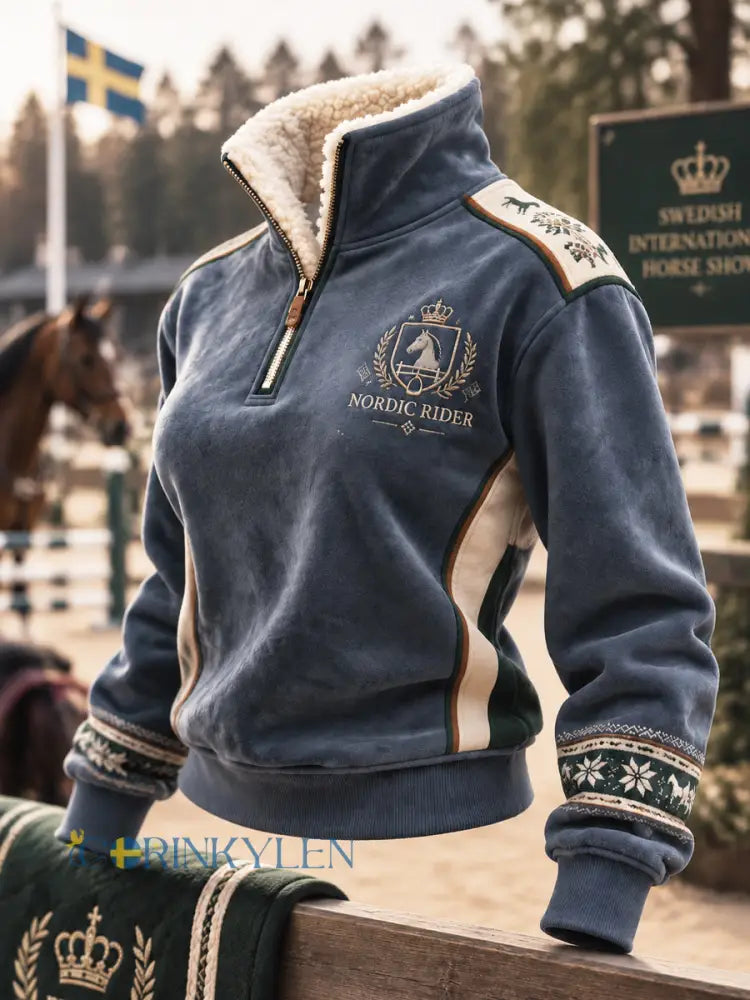 Kvinnors stabil morgon halv-Zip - som bild / S