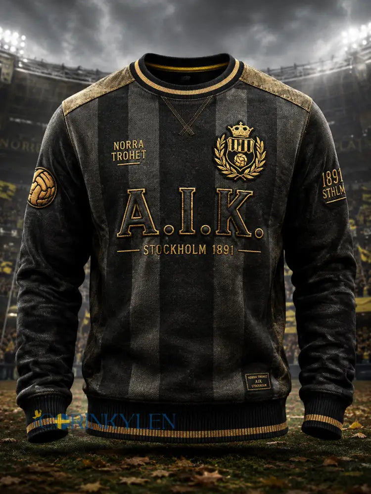 Mäns AIK Stockholm Vintage fotbollströjar - som bild / S