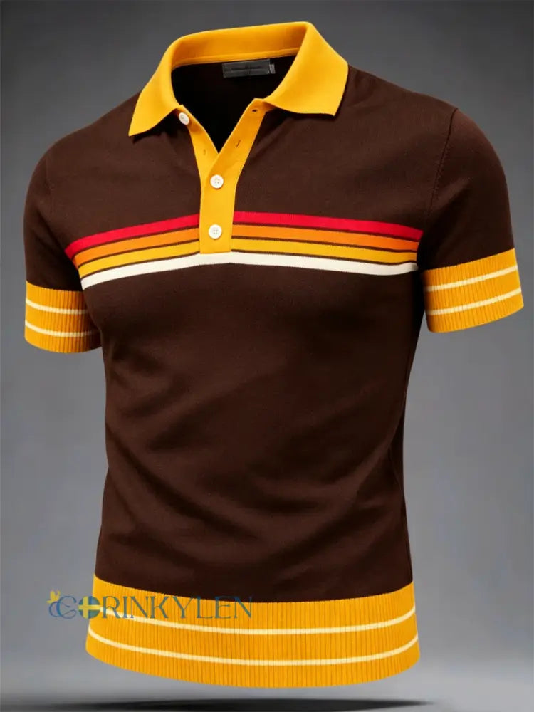 Mäns citron rosor musik Lover Printed polo skjorta - som bild / S