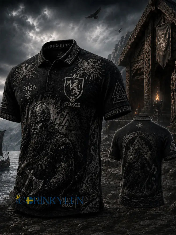 Mäns norska fotboll Viking Tops - som bild / S