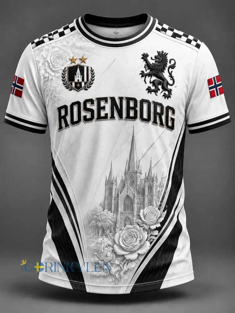 Mäns RBK fotboll lag mönster Skriv ut T-shirt - som bild / S