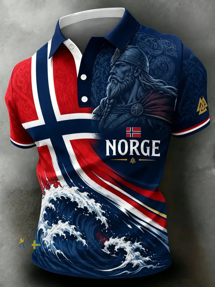 Mansmatchande stil: Norsk fotbollsfankultur och hejarkulturskonst – art print-polotröja - A / S