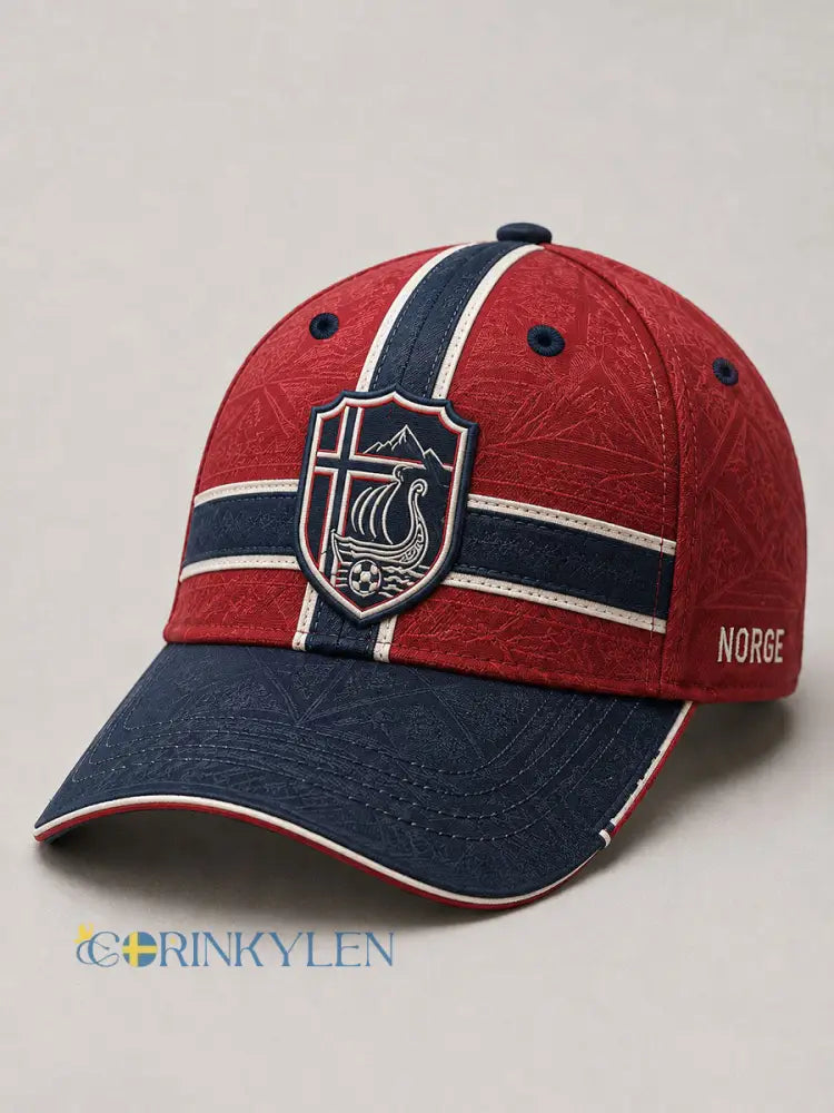 Norge fotbollshatt - röd / ONE