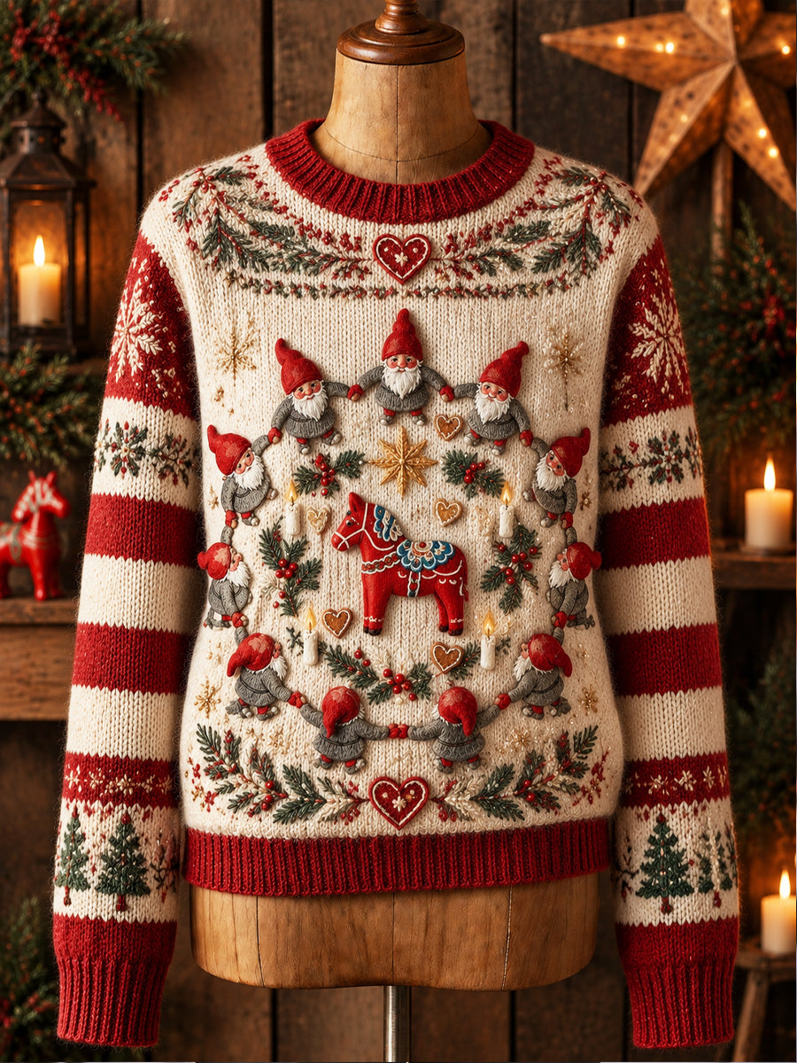 Kvinnors Skandinaviska Julmässa Isle Pullover