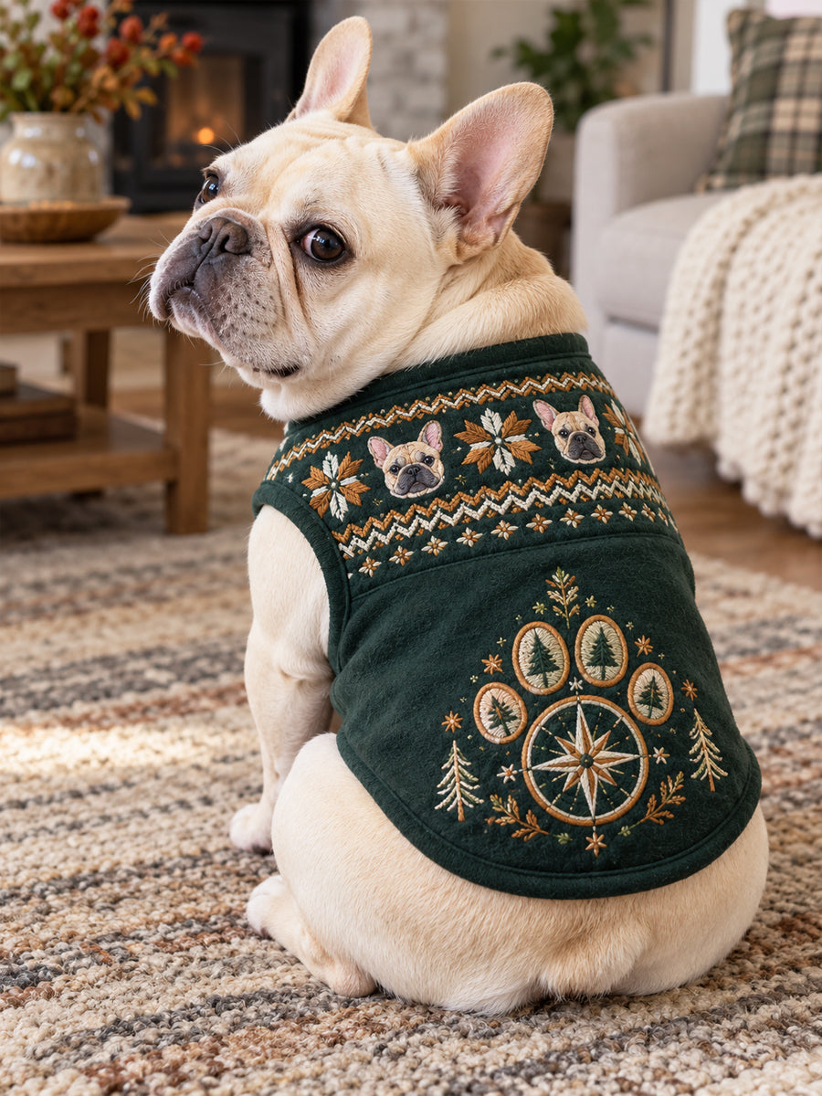 Söt hund tass-Print ärmlös hund Tank topp