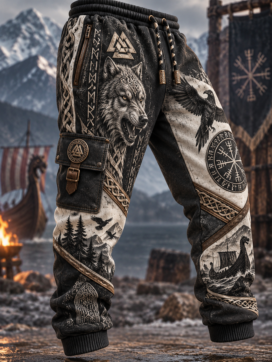 Mäns Viking Casual Sweatbyxor Byxor