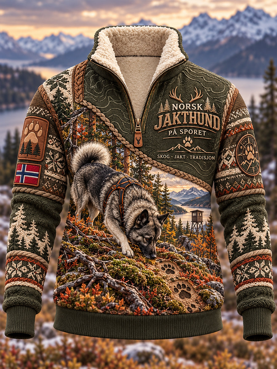 Herrens norska jaktsäsong Fleece-lined Half-Zip Sweatshirt