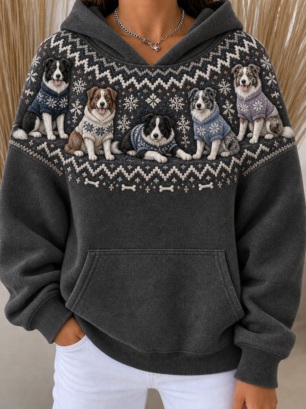 Kvinnors Australiska Shepherds Mönster Orsaksa Hoodies