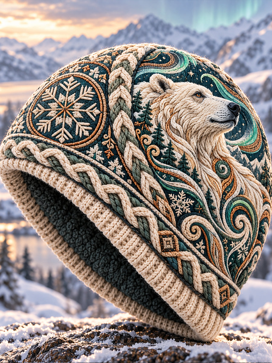 Unisex-hatt med nordiskt djurmotiv