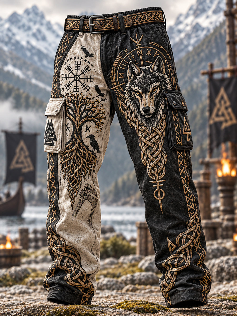 Mansvikingartavslappnade arbetsbyxor