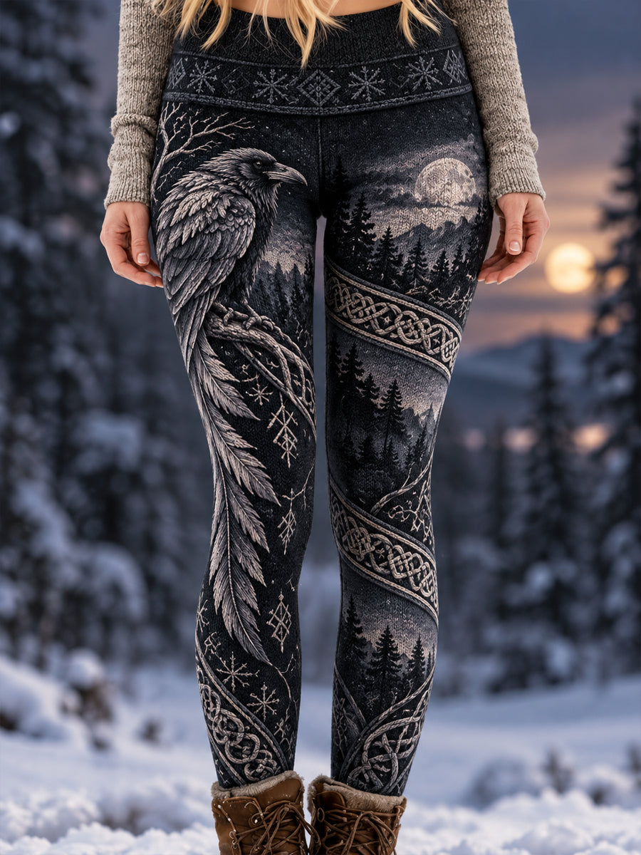 Kvinnors Vintage Viking “Res av storm och skugga” Leggings