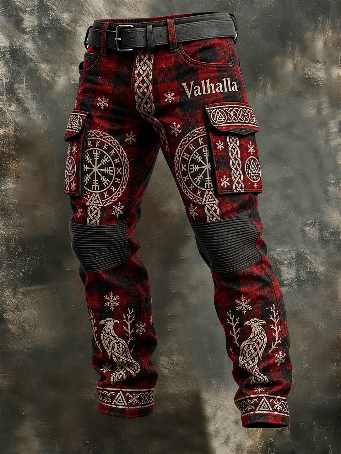 Mäns vikinga-stil Valhalla med plush varm blixtlås
