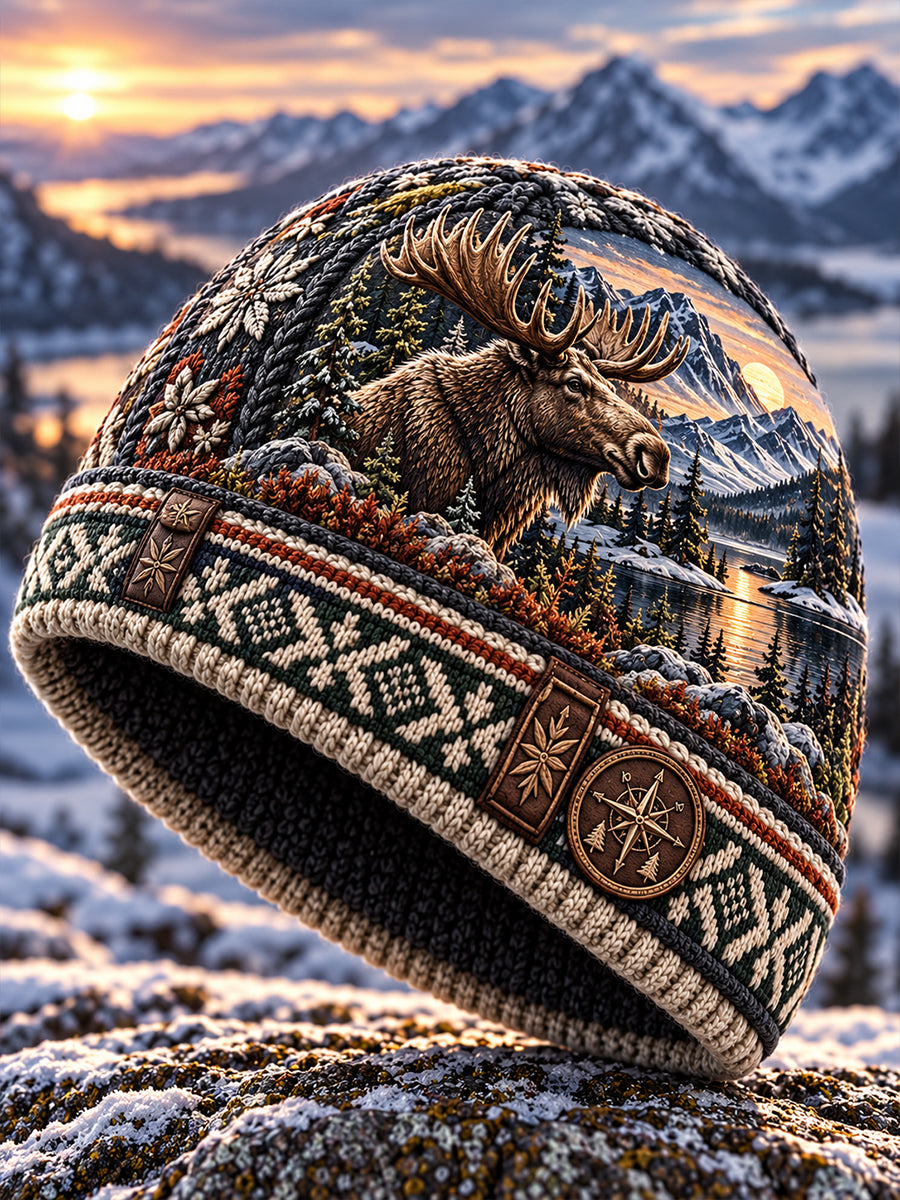 Unisex-hatt med tryck av norskt jaktsäsongsmotiv