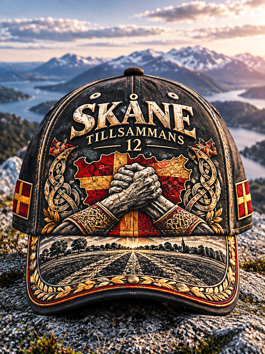 Sverige Skåne Tryckt Casual Hatt