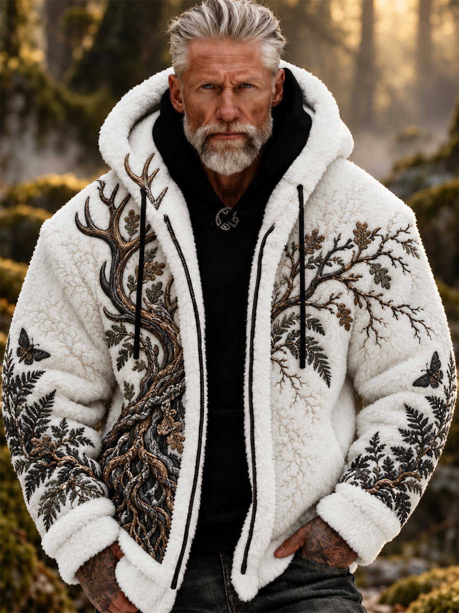 Mans nordisk vikingflanelljacka