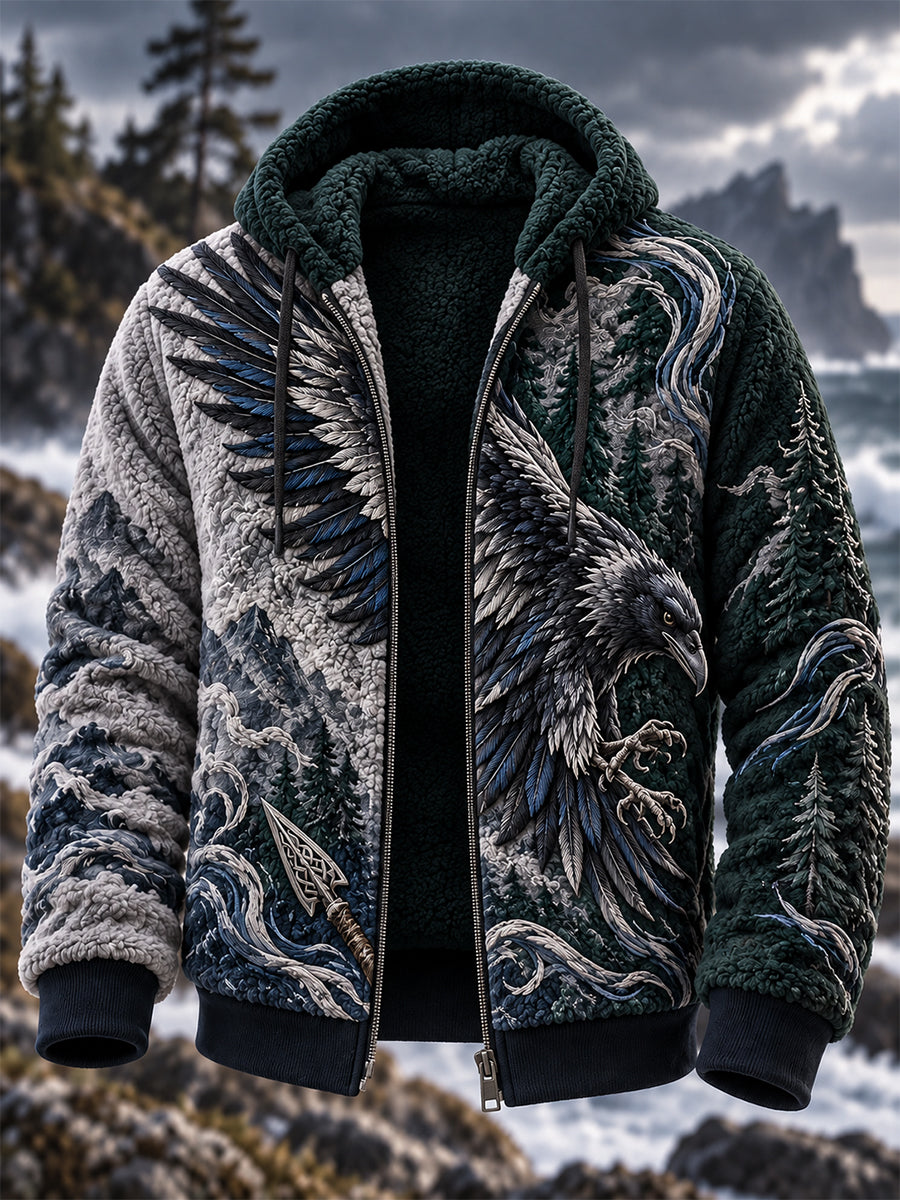 Mans nordisk vikingflanelljacka
