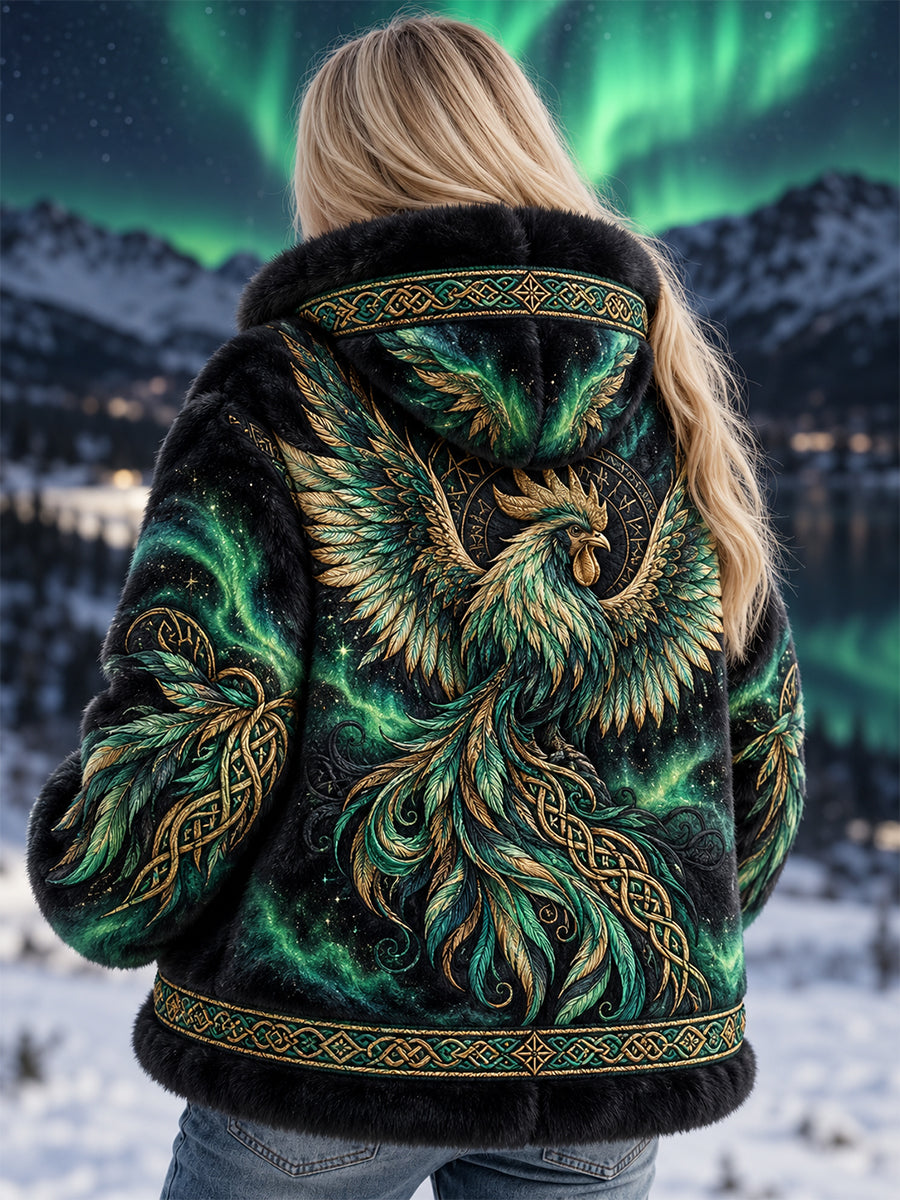 Damernas retro nordisk viking Sverige flanelljacka