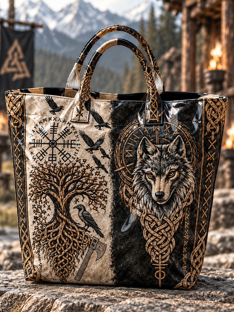 Viking mönster Tote Bage