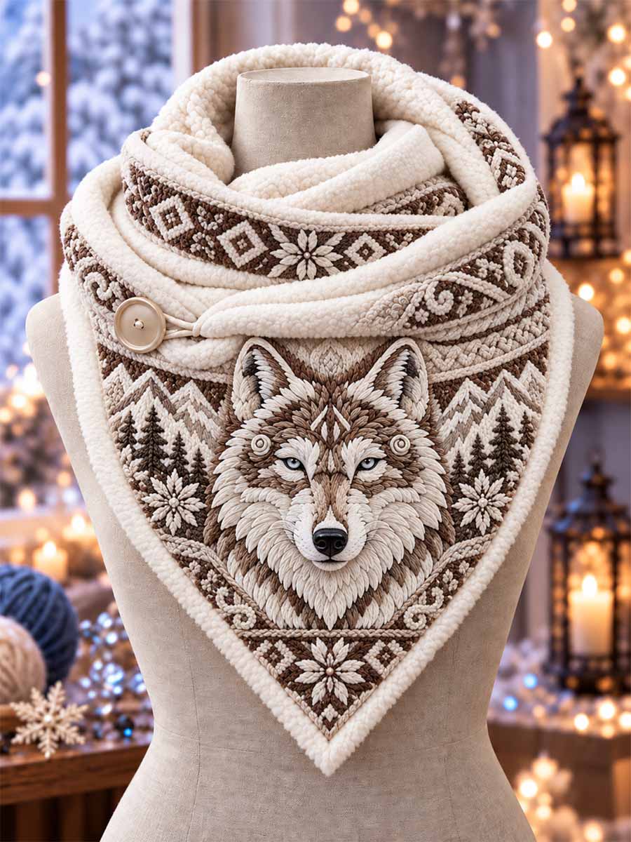 Unisex Nordic Wolf mönster tryckt snäft