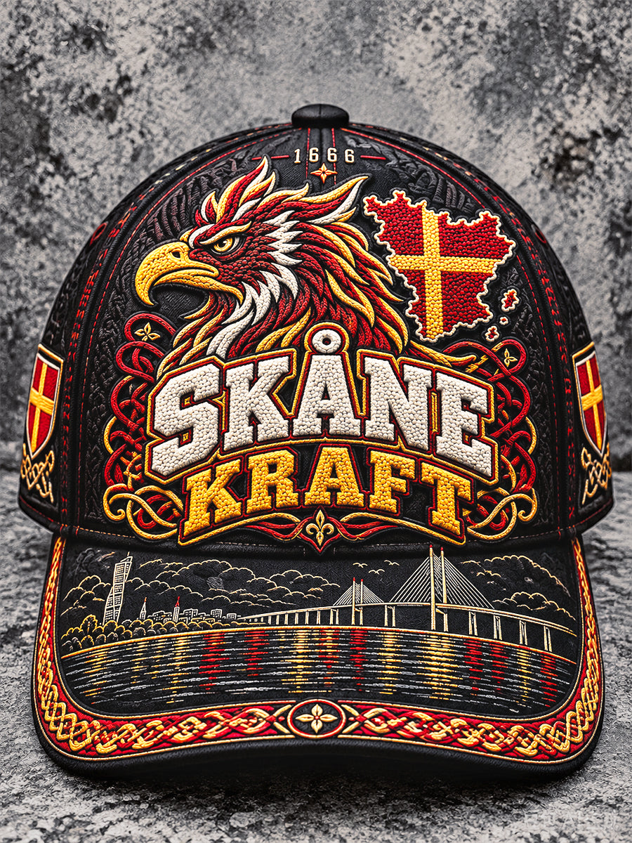 Svart Skane Skriv ut Casual hatt