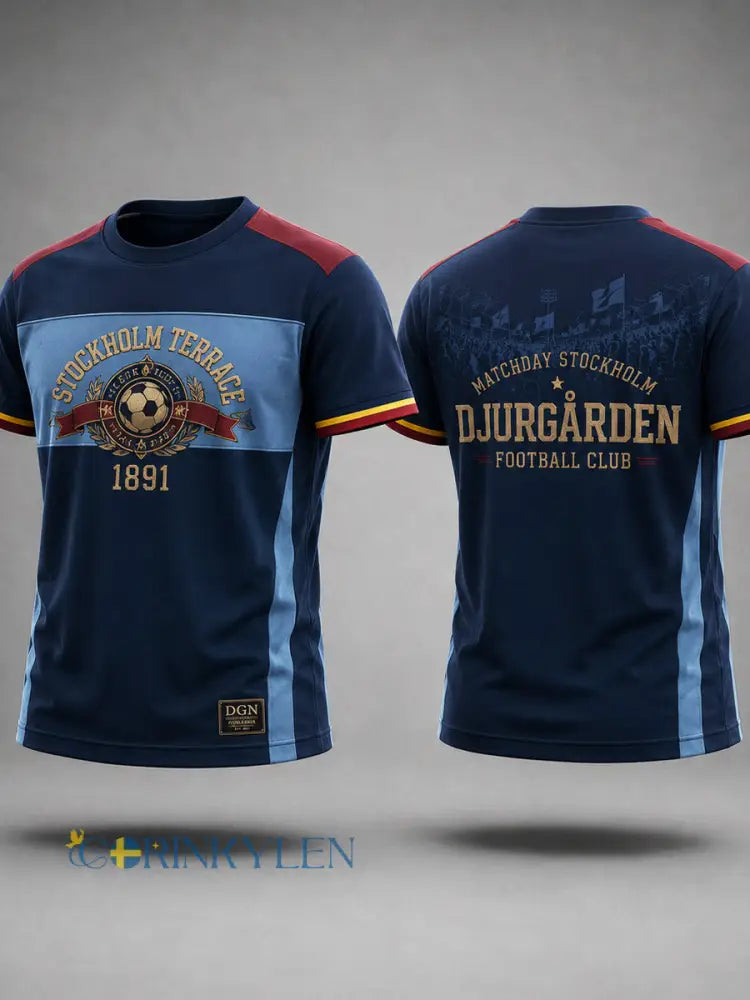 Stockholm Blå & röd T-shirt - som bild / S