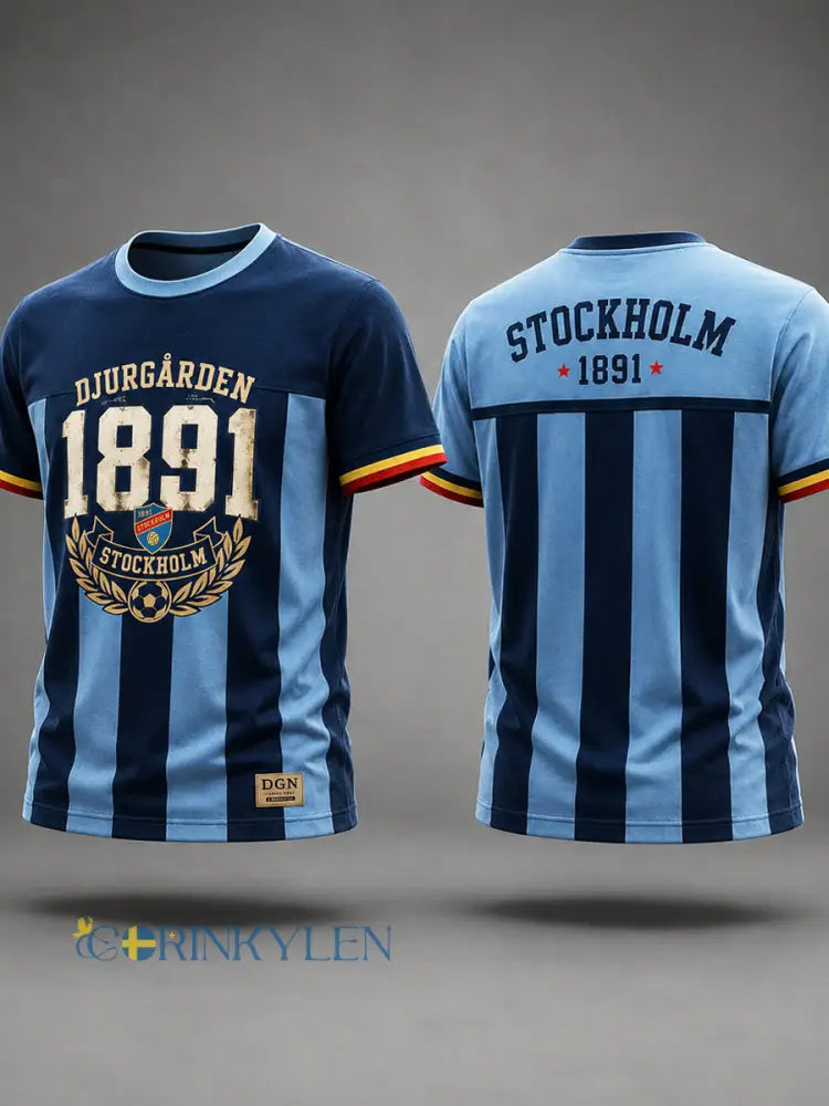 Stockholm Home Stripe Fotboll T-shirt - som bild / S