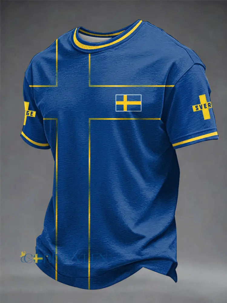 Svensk fotbollstävlat herrtröja - som bild / S