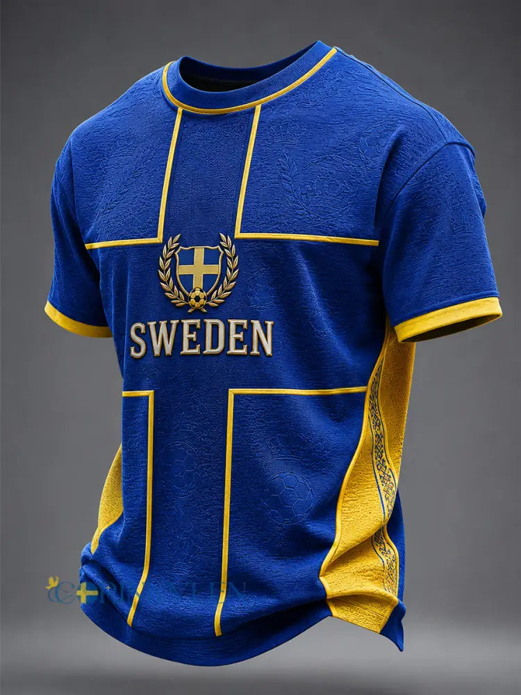 Svensk fotbollstävlat herrtröja - som bild / S