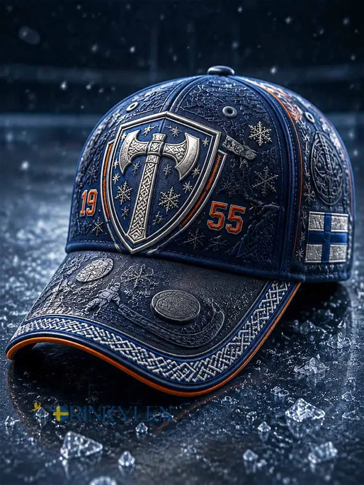 Unisex-hatt med minnesmönster för ishockey - som bild / ONE