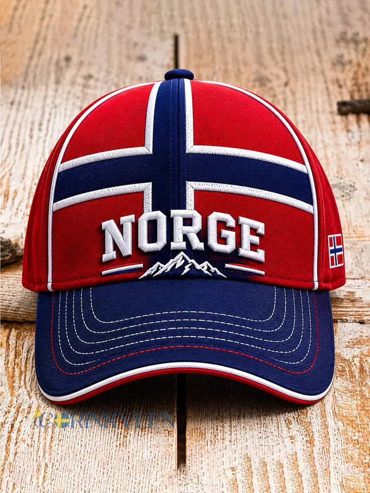 Unisex-norskt fotbollssupporterhuvudbonad med konstnärlig tryckning - A / ONE