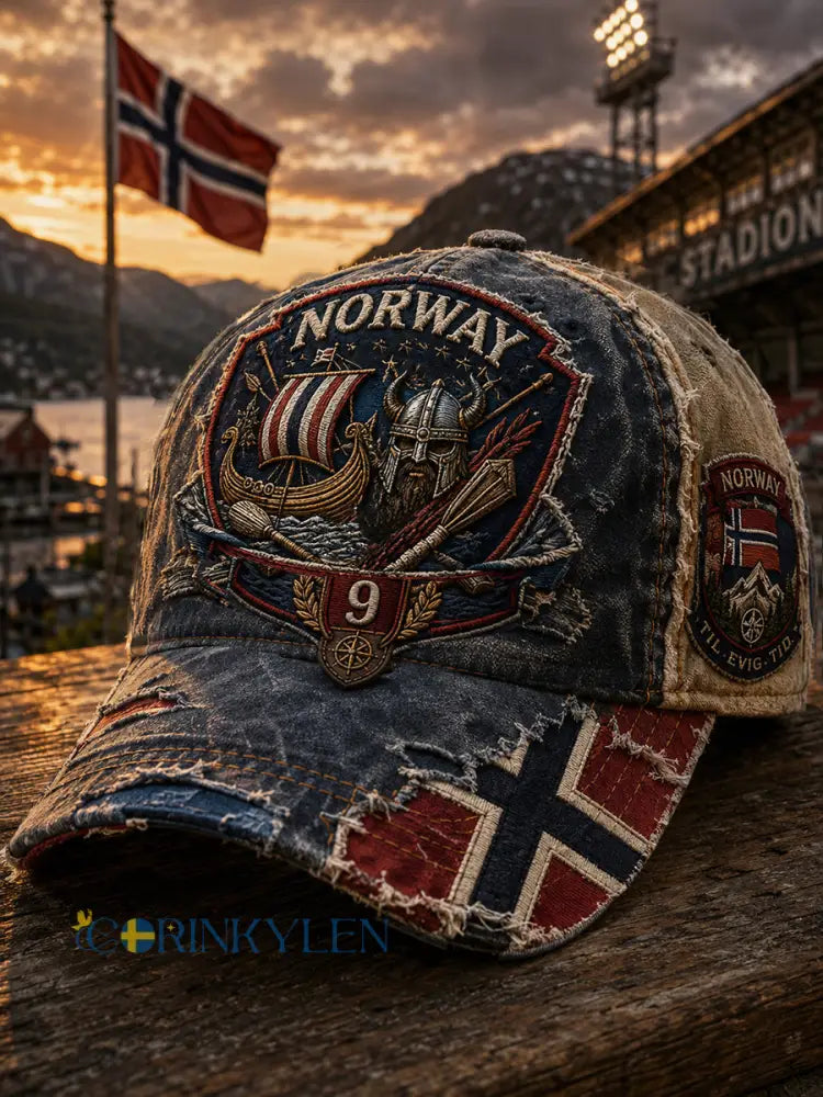 Unisex vintage nordisk basebollkeps i vikingastil med grafiskt tryck avslappnad stil - A / ONE