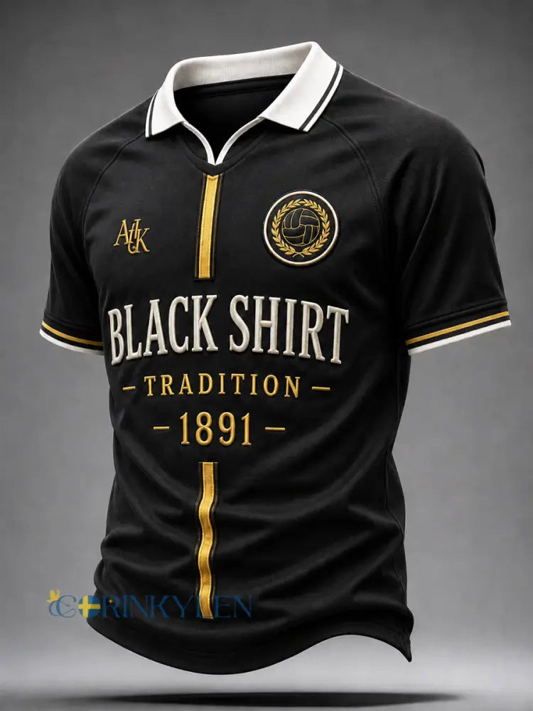 AIK Svarta guldmatchbesättning JerseyName - som bild / S