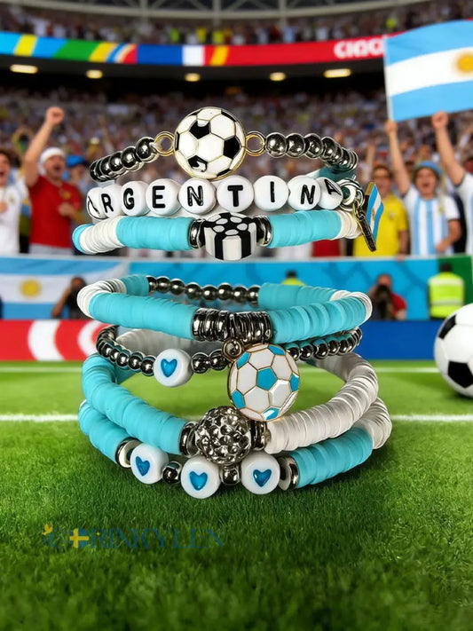 Argentina Fotboll Casual Armband Set - som bild / ONE