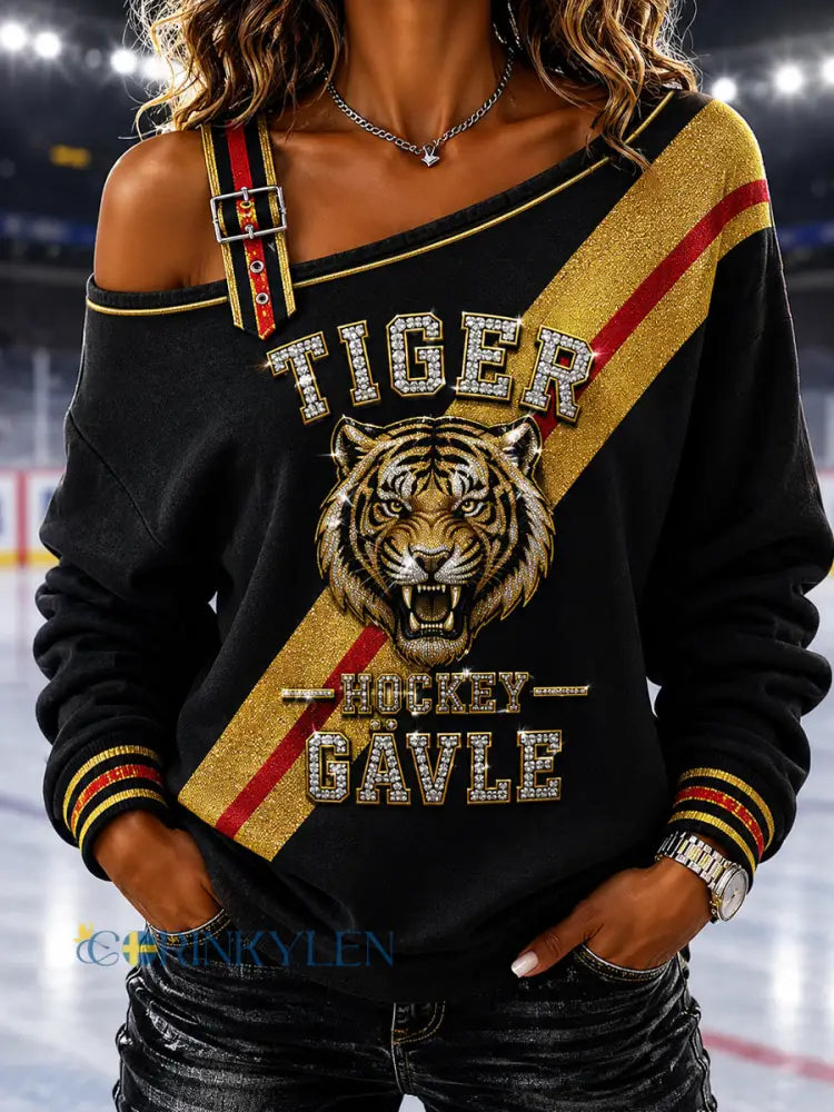 Black Gold Tiger Heritage Tank Sweatshirt - som bild / S