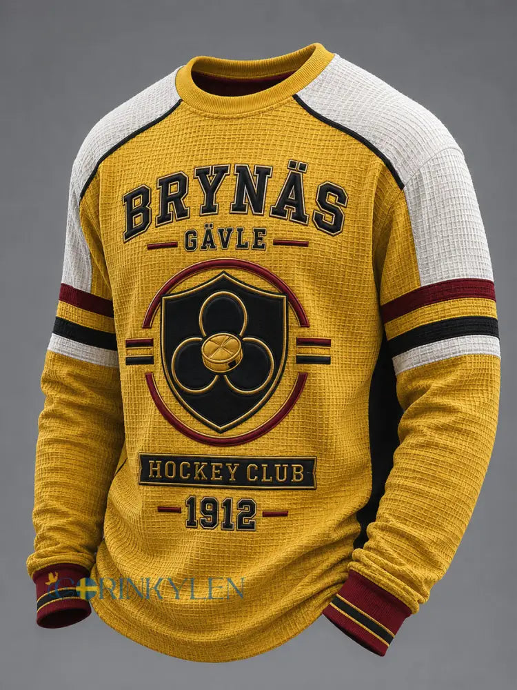 Brynäs Guld Svart Klöver Hockeyfan Tröja - som bild / S