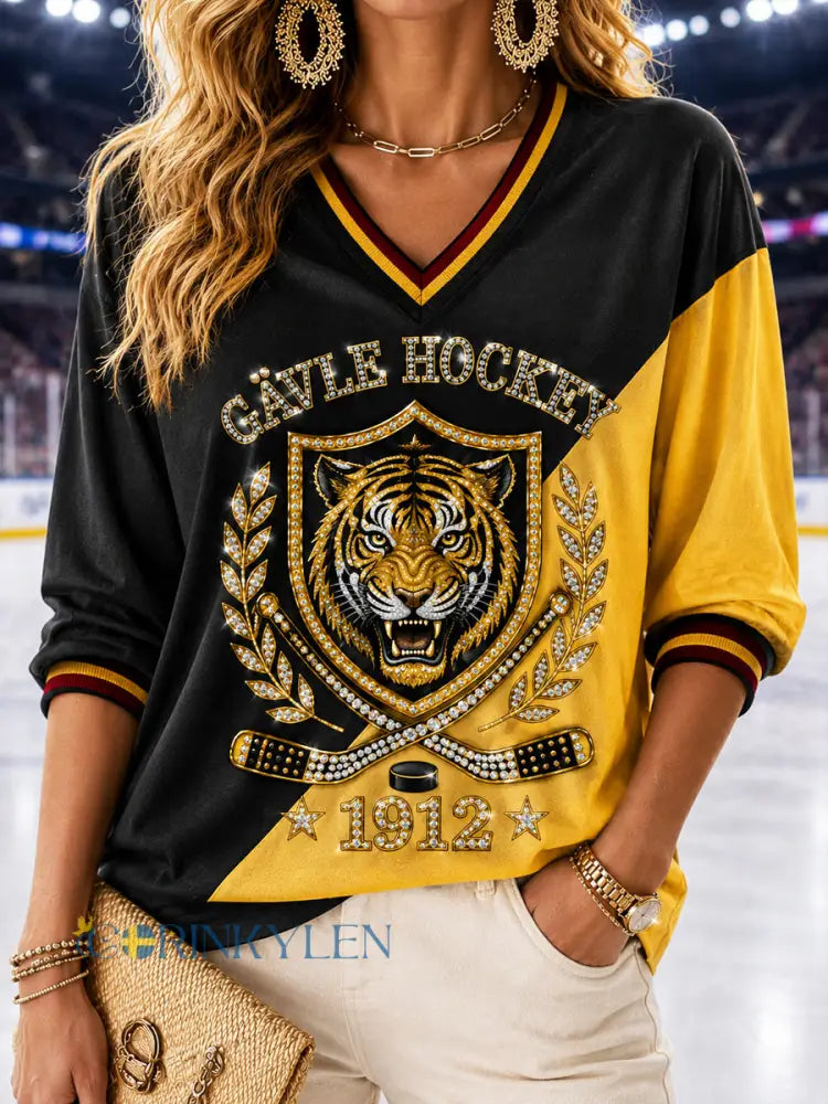 Brynäs Guldklöver Heritage Hockeytröja för damer - som bild / S