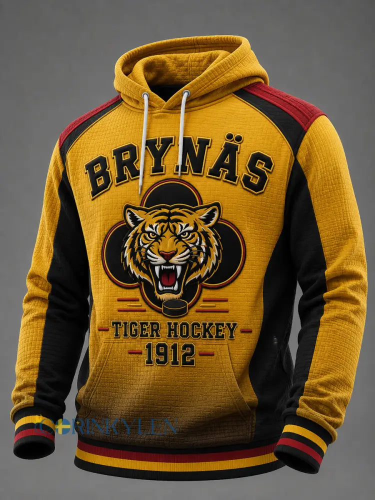Brynäs Gyllene Tigerhuvud Vintage Hockeytröja - som bild / S