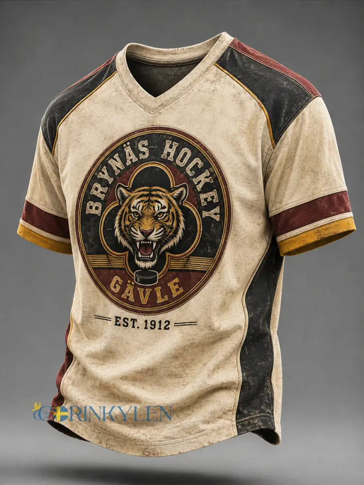 Brynäs Vintage Klover Tiger Hockeyarv T-shirt - som bild / S
