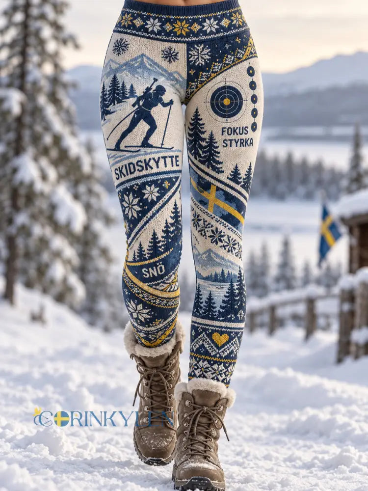 Dam Sweden Skidskytte Heritage Vinterleggings - som bild / S
