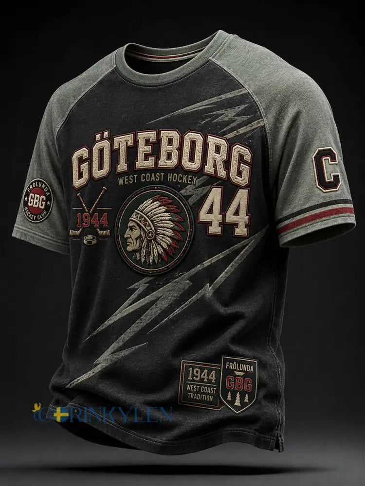 Damer 1944 Göteborg Hockeyarv Våffelmönstrad T-shirt med korta ärmarna