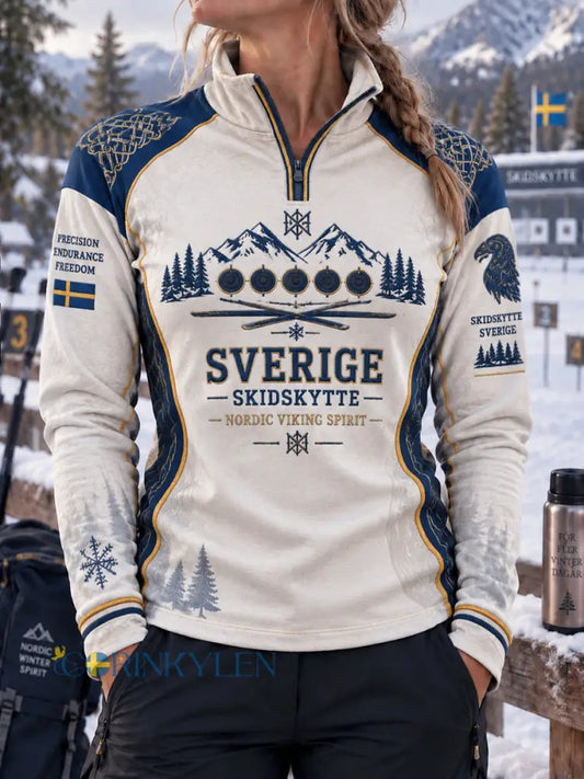 Damernas Sverige Skidskytte Heritage Vintertröja - som bild / S