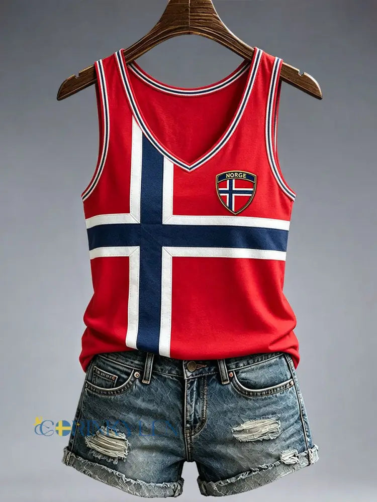 Dammens Norge-tanktopp - som bild / S